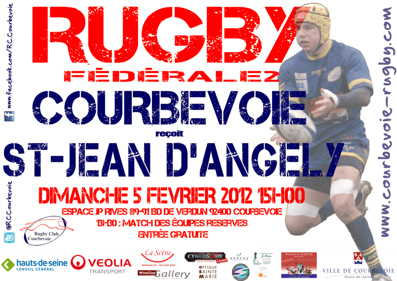 Le leader de la poule à Courbevoie: MATCH REPORTE