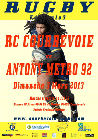 Programme du week-end (2/3 Mars 2013)